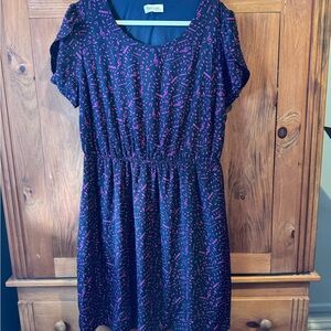 Peach Love California black and fuchsia short Dress